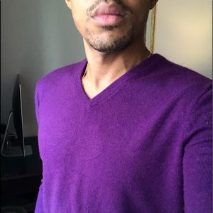 Men’s Sml Purple Cashmere Sweater